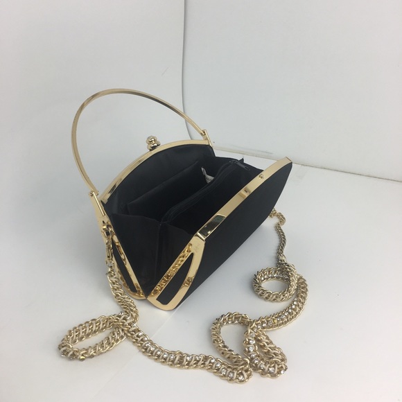 Black Gold clutch, purse, bag. - Picture 1 of 4